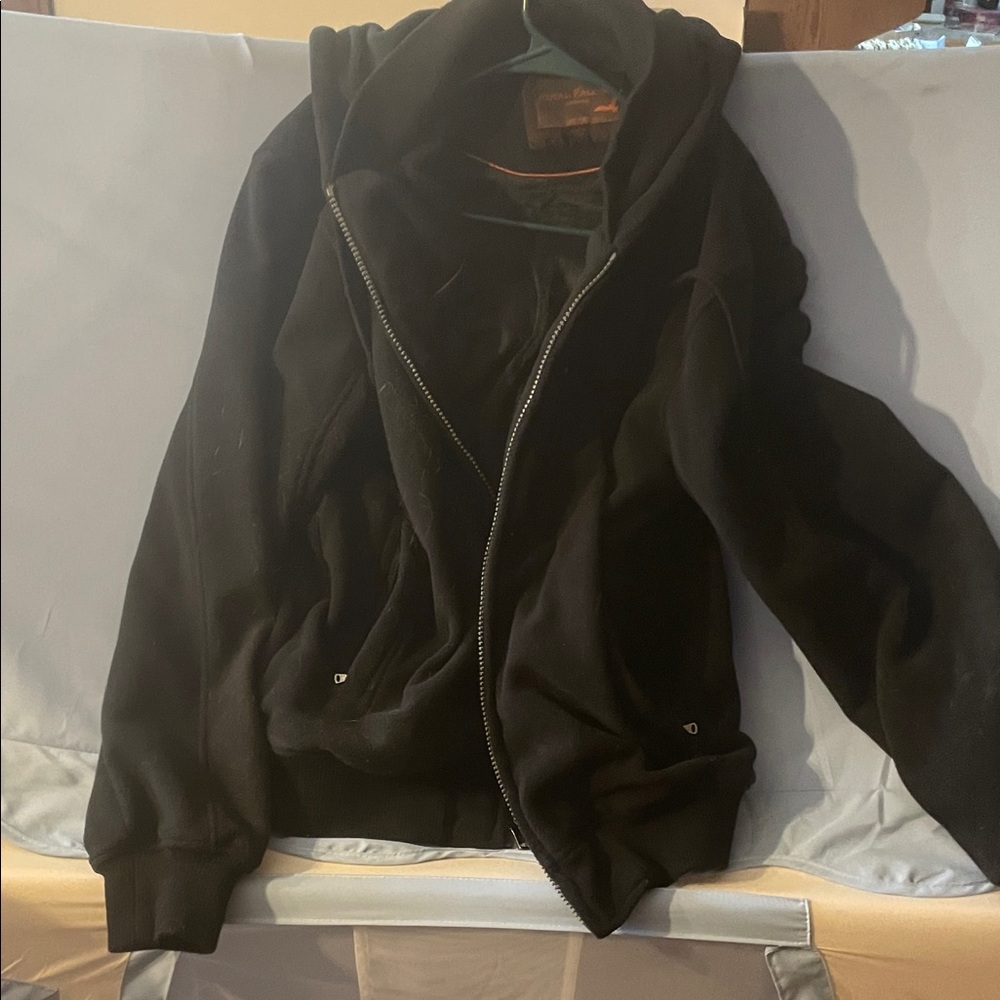Black Zip-Up Hoodie
